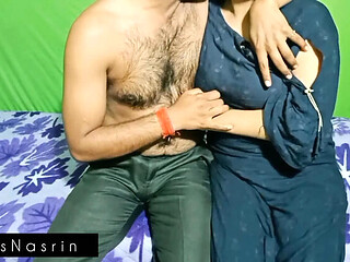 Naughty Desi Bhabhi Fucked by Debor on Bed  Homemade HD Video