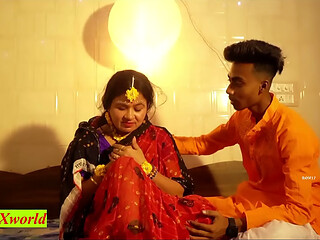 First time romantic sex with widow wife! This is her second wedding night