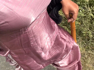 shiny silky satin suit salwar cross dresser indian bhabhi big tits