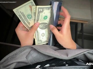 This thief was caught red-handed and got a juicy creampie in her