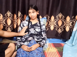 Desi schoolgirl cheats on Muslim stepbrother with tight virgin pussy