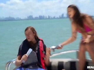 Sloan Has Big Tits Lesbian Cunnilingus