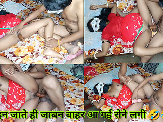 When the Cock with 9 Inc's Dragon Codem Entered Bhabh's Small Pussy, She Started Crying and Screaming.