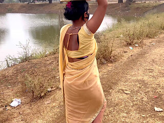 Gaon Ki Talab Par Sexy Hot Bhabhi Ka Romantic Video   Kiran bhabhi Fucked Village Outdoor Sex Video Full Hindi Audio