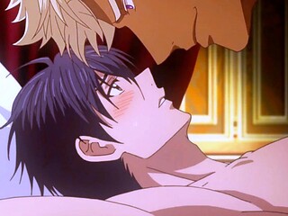 Titan dominates bride in bed after erotic anime feast