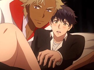 Fiery prince claims bride with soft yaoi kisses & deep loving gay animation sex