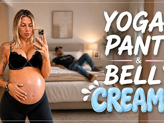 Yoga Pants and Cream Belly