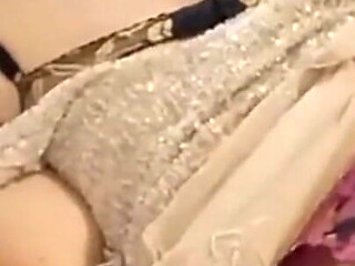 Homemade Amateur Couple, Satin Lingerie (panties, Sex with Clothes), Heels and Stockings, Fishnet, Blowjob, Spanking