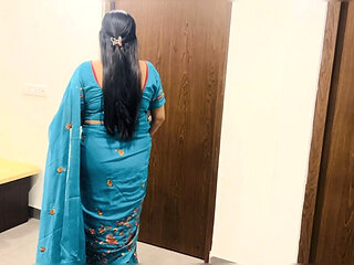 Desi Teacher Fucks Student in Hindi - Indian Aunty Lets Him Cum Inside Her Pussy