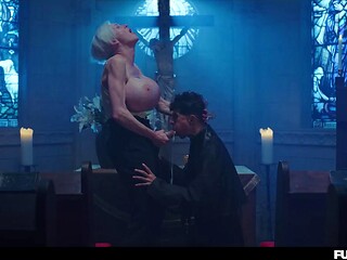 Tanya Virago Dominates Emilio Mazote with Futanari Big Tits