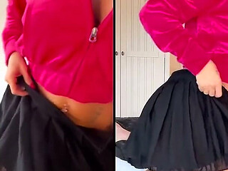 Velour Chav Slut Anal and Squirting Split Screen with POV