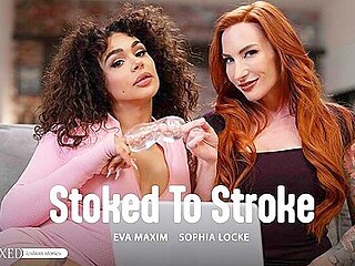 Stoked To Stroke With Sophia Locke And Eva Maxim