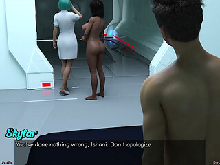 Stranded in Space - Hot Busty Ebony MILF Plays with Her Pussy and Begs Me to Fuck Her in Her Bed
