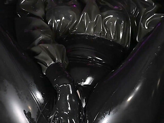 Rubber Doll Enjoying a Big Fucking Machine Cock