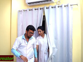 Desi Naughty Doctor fucks New Beautiful Nurse! Doctor Nurse Sex