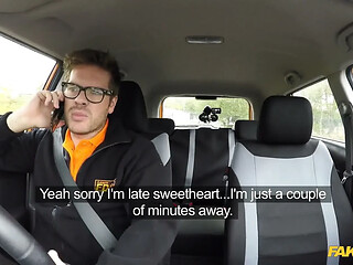 Fake Driving School - Naughty Student Satine Spark Blows Instructor for Passed Driving Test