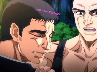 Bara muscle hunter fucks ass open in hard park breeding  Dubbed Gay Anime