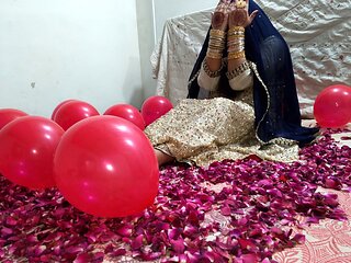 Indian couple first wedding night