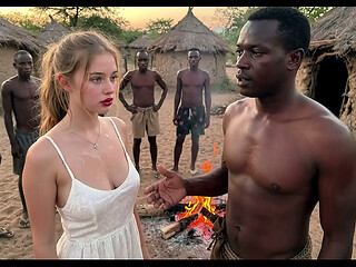 Innocent White Tourist Travels Through Africa and Gets Happily Fucked by a Tribe of Huge BBCs &ndash_ ANAL   VAGINAL &ndash_ MASSIVE BLACK COCKS (AI)