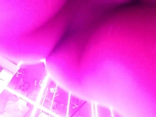 Hard Fucked by My Young Neighbor in Doggy Style in Neon Room