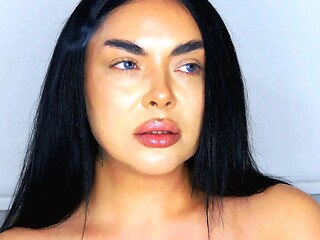 Beautiful Brunette Smoking Fetish Tease - Softcore Seduction