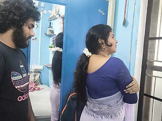 Long lip lock with ass kiss romance and hard fuck in saree