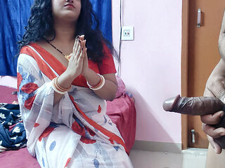 Indian desi milf fucked by her stepson in her tight asshole