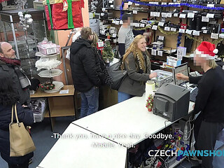 Busty blonde returns for a private deal (CzechPawnShop)