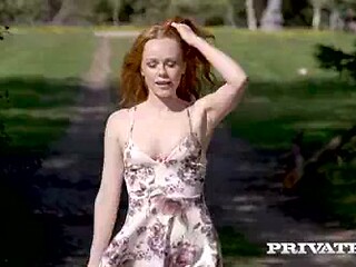 Private.com - Smoking Redhead Ella Hughes Banged Outside!