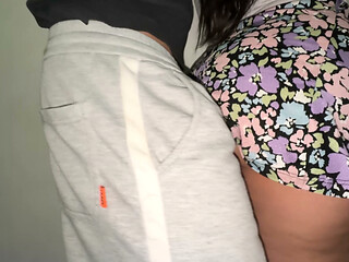 A Stranger Touches a Stranger's Skirt with His Dick and She Likes It