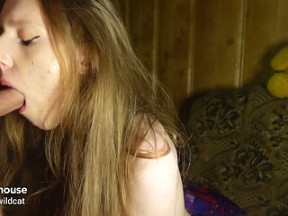 Quick Blowjob with Huge Dose of Cum in Mouth