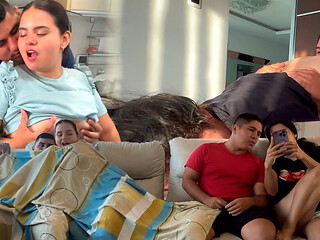 Latinas Take It up the Ass in the Middle of a Movie