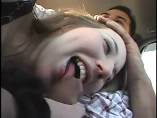 Pregnant brunette gets her pussy licked in lawn chair