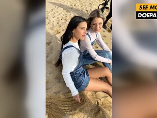 Beach babe trio gets naked for steamy photoshoot