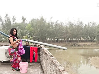 Desi Bhabi Fucked Alone by AlexDaizo - Indian Aunty Blowjob & Doggy Style