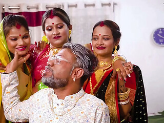 The Lusty Old Man Went Out to Celebrate His Wedding Night with His Three New Wives and Did a Scandal