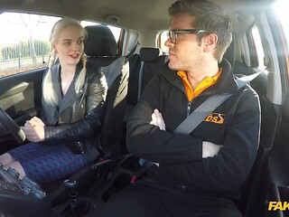 FULL VIDEO - OH Fuck, She Saw My Erection - Fake Driving School
