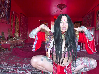 Busty Goddss Jenevieve Hexxx Belly Dances and Shows Her Amazing Curves!