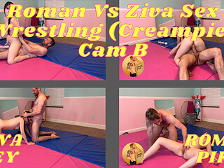 Roman Vs Ziva Sex Wrestling (Creampie) Cam B 4K - FAPHOUSE TRAILER
